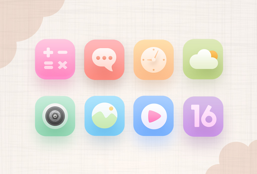 制作可爱拟物手机APP图标的PS教程