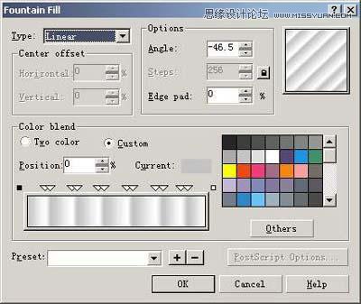 CorelDRAW软件绘制立体金属齿轮图片