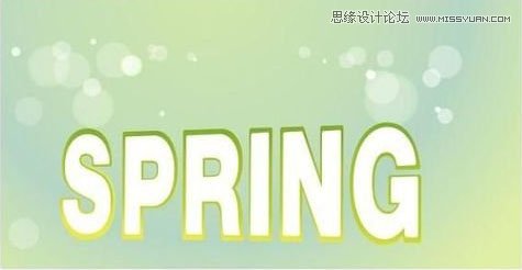 CorelDRAW制作时尚绿色立体文字图片