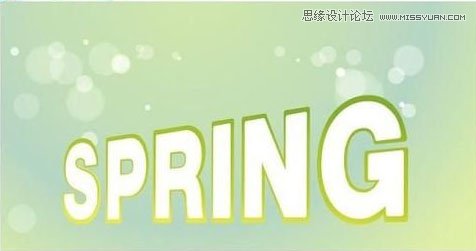 CorelDRAW制作时尚绿色立体文字图片