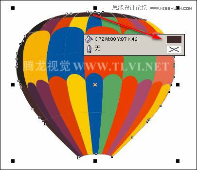 CorelDRAW绘制彩色热汽球海报图片