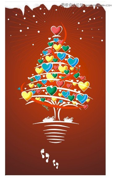 设计时尚圣诞节贺卡图片的CorelDraw教程