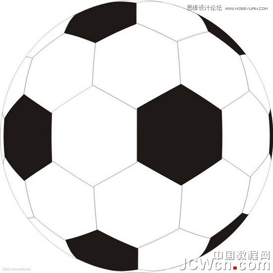 CorelDRAW软件鱼眼工具制作足球图片