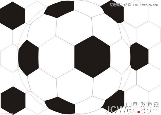 CorelDRAW软件鱼眼工具制作足球图片