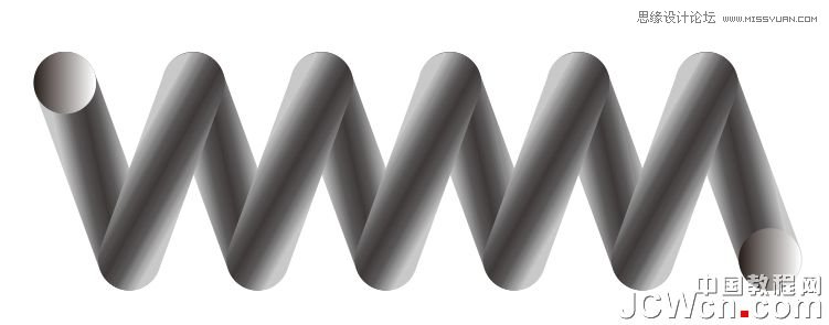 绘制立体弹簧图片的CorelDraw教程