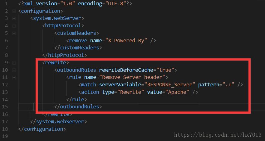 IIS7~IIS8.5删除或修改服务器协议头Server