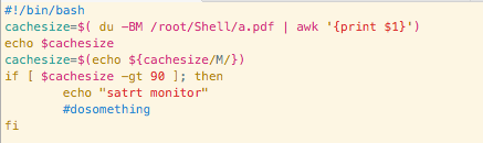 Linux 实现定时文件占用磁盘空间大小操作方法