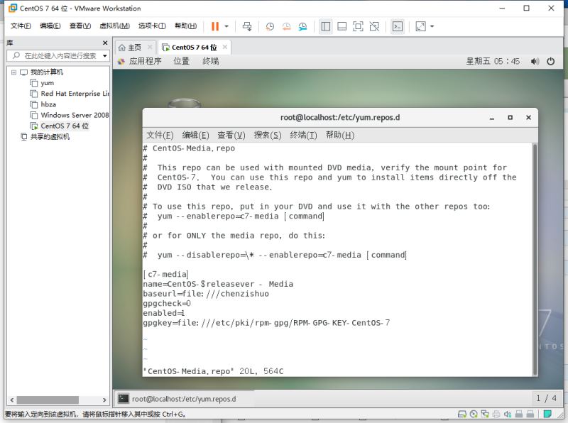 VMware15.5版本通过挂载系统光盘搭建yum仓库的图文教程