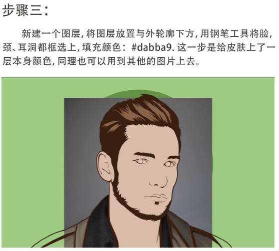 PS软件把男生头像照片临摹成帅气动漫人物