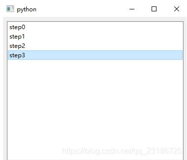 PyQt5 QListView 高亮显示某一条目的案例