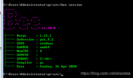 Go语言框架Beego项目搭建的方法步骤