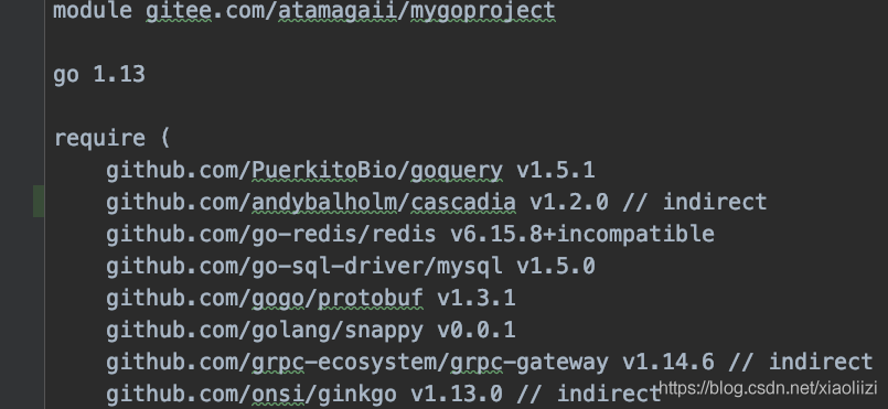 golang使用 gomodule 在公共测试环境管理go的依赖的实例详解