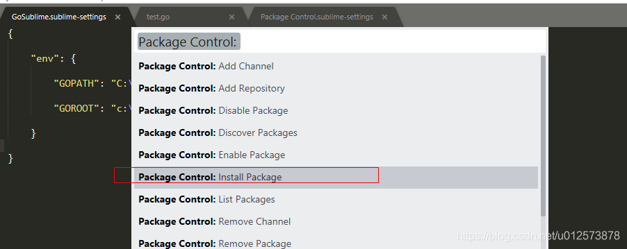 安装Sublime Text支持Go插件的方法步骤