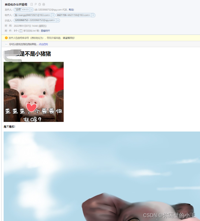 Python自动化办公之邮件发送全过程详解