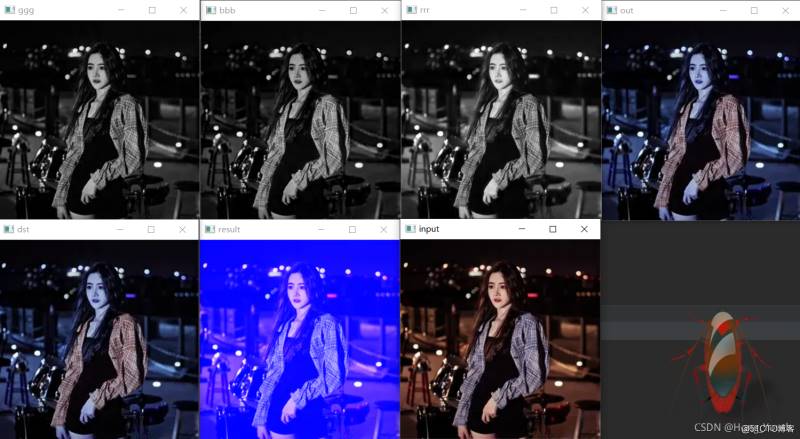 Python OpenCV图像颜色变换示例