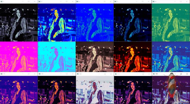 Python OpenCV图像颜色变换示例