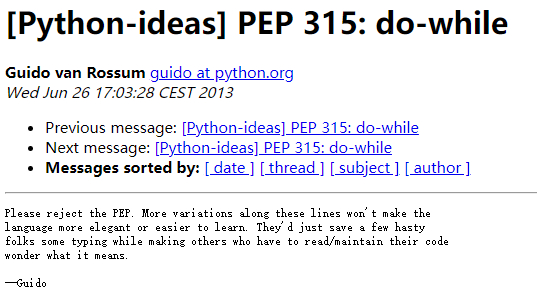 Python 不设计 do-while 循环结构的理由