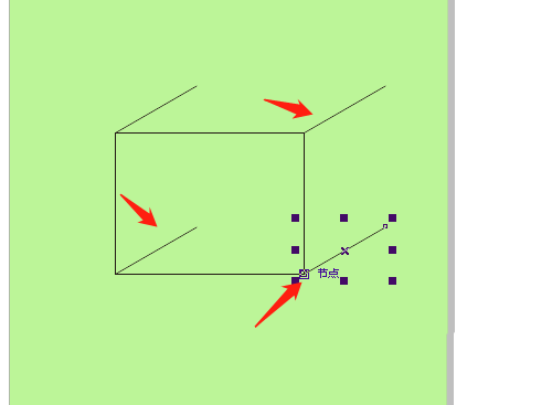 cdr怎么绘制虚线组成的长方体图形? cdr长方体的画法