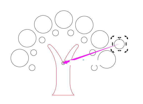 cdrX8怎么快速绘制小树图标? cdr绘制树的教程