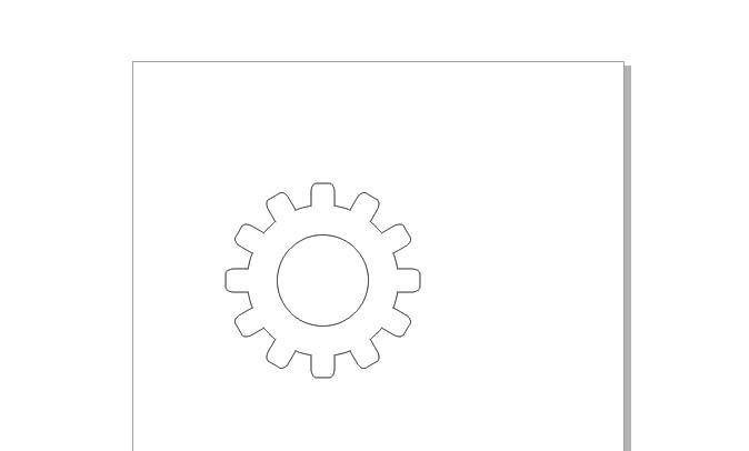 cdr怎么绘制立体的齿轮零件模型?