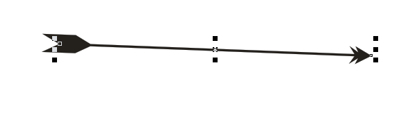 cdr怎么画弓箭的箭头? cdr画箭头的教程