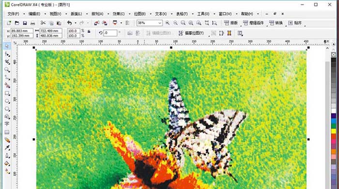 cdr怎么将照片处理成油画蜡笔效果?