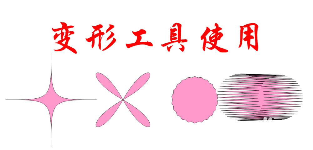 cdr怎么使用变形工具处理图形?