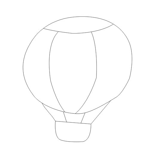 cdr怎么手绘热气球? cdr画热气球的教程