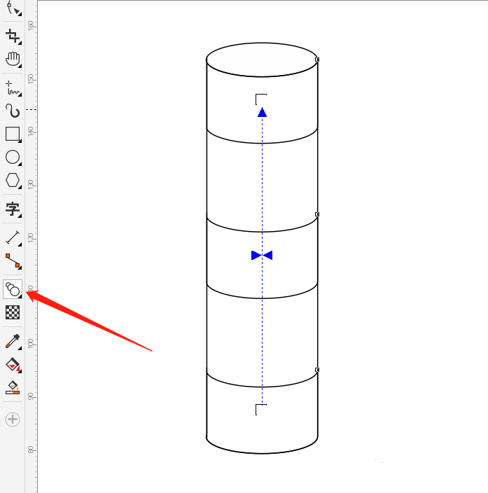 cdr怎么设计路边防护柱? cdr防护柱的设计方法