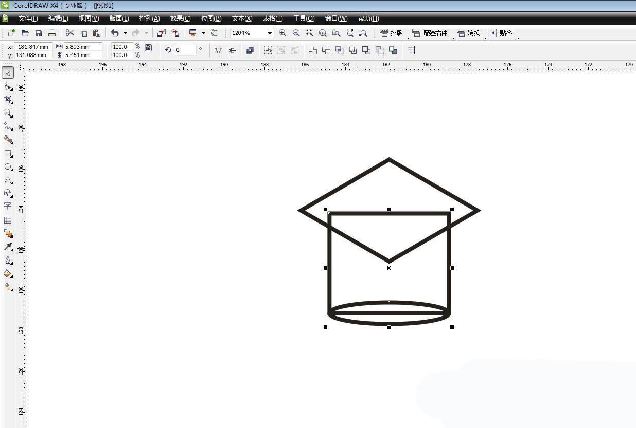 cdr怎么设计博士帽图标矢量图? cdr画博士帽logo的技巧