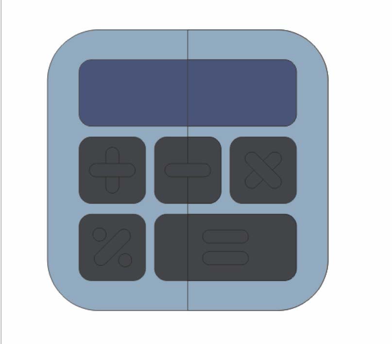 cdr怎么画计算器图形? cdr设计计算器的教程