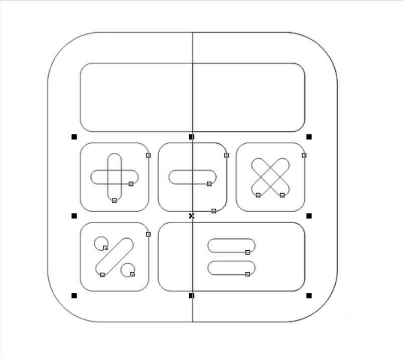 cdr怎么画计算器图形? cdr设计计算器的教程