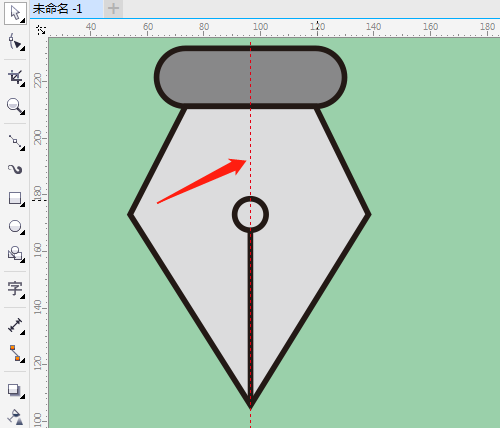 cdr怎么画钢笔笔尖形状? cdr钢笔头笔尖矢量图的画法
