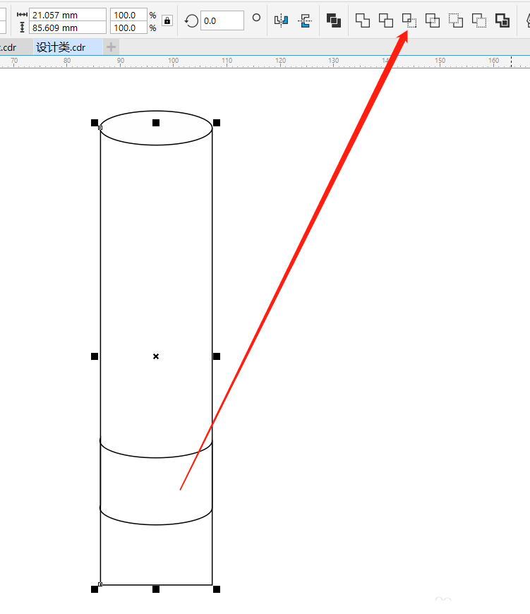 cdr怎么设计路边防护柱? cdr防护柱的设计方法