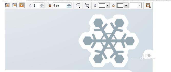cdr怎么画雪花矢量图? cdr雪花的设计方法