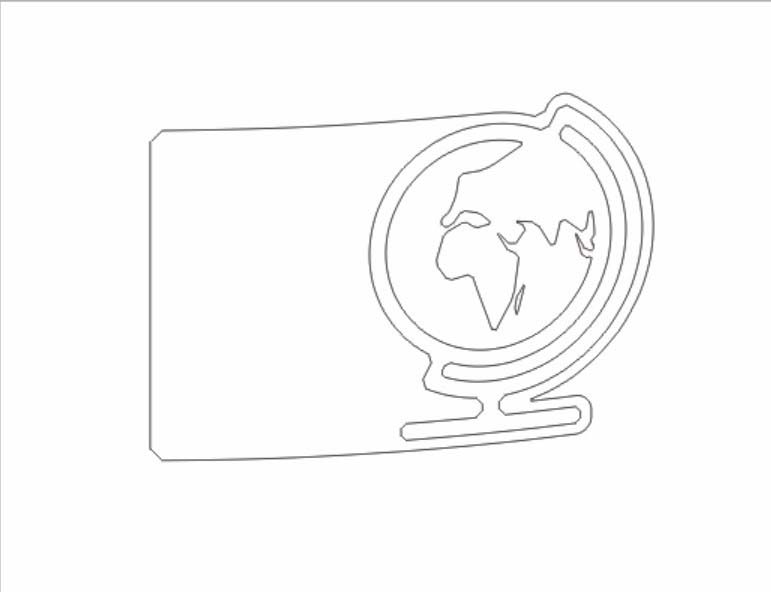 cdr怎么设计卡通版的地球仪?