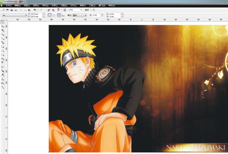 cdr彩色图片怎么变黑白? cdr图片去色的教程