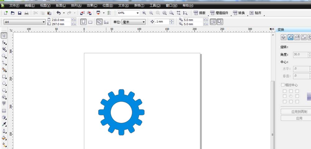 cdr怎么绘制立体的齿轮零件模型?