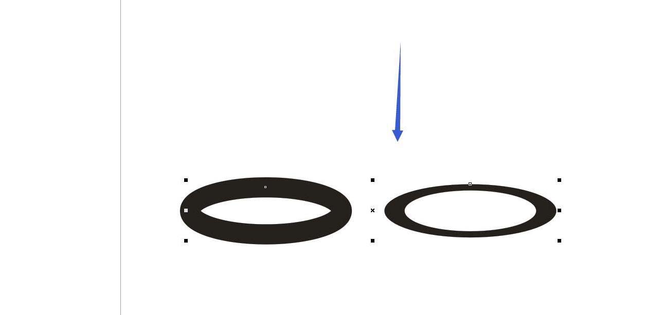 cdr怎么圆环透视效果? cdr圆环压扁的透视效果制作方法