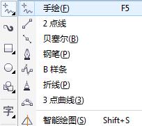 cdrX7怎么使用手绘工具绘制图形?