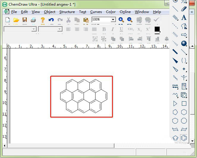 cdr怎么绘制石墨烯结构? cdr石墨烯的画法