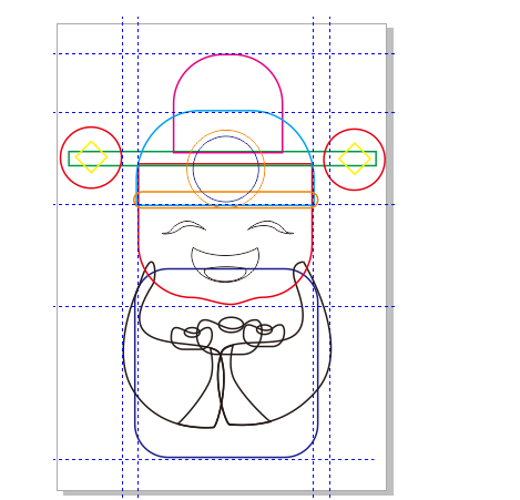 cdr怎么画财神矢量图? cdr设计Q版财神的教程