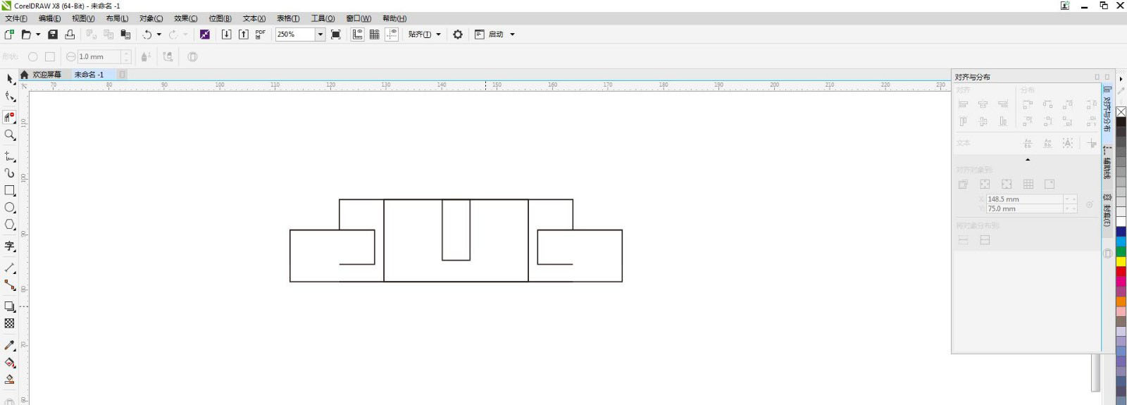 cdr怎么画中国风边框文化墙? cdr绘制文化墙边框的技巧