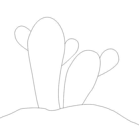 cdr怎么画简笔画仙人掌? cdr画仙人掌的教程