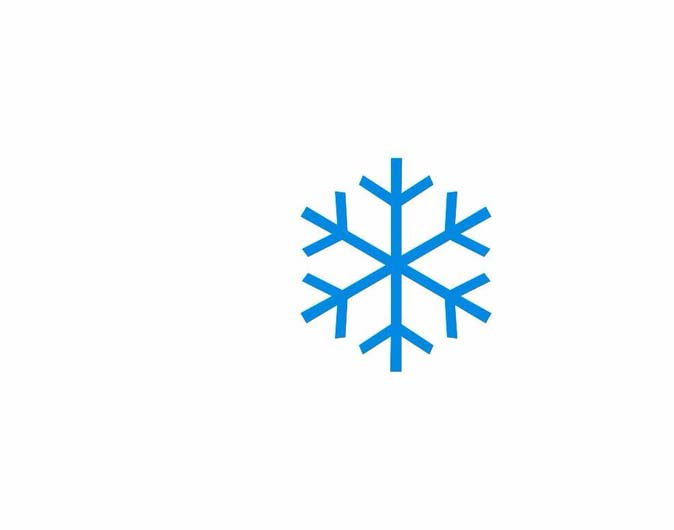 cdr怎么绘制简洁的雪花矢量图?