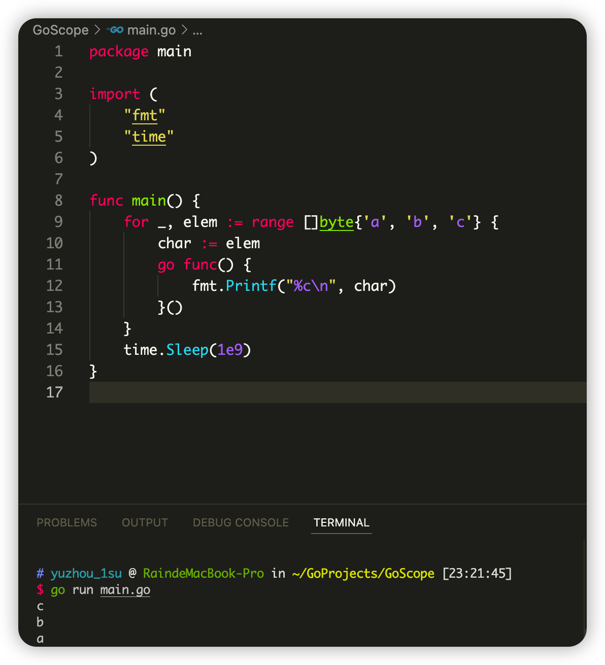 详解Go语言中的作用域和变量隐藏