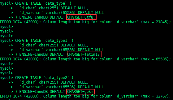 MySQL字符之char、varchar类型简析