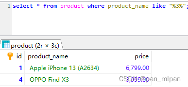 Mysql实现模糊查询的两种方式(like子句 、正则表达式)
