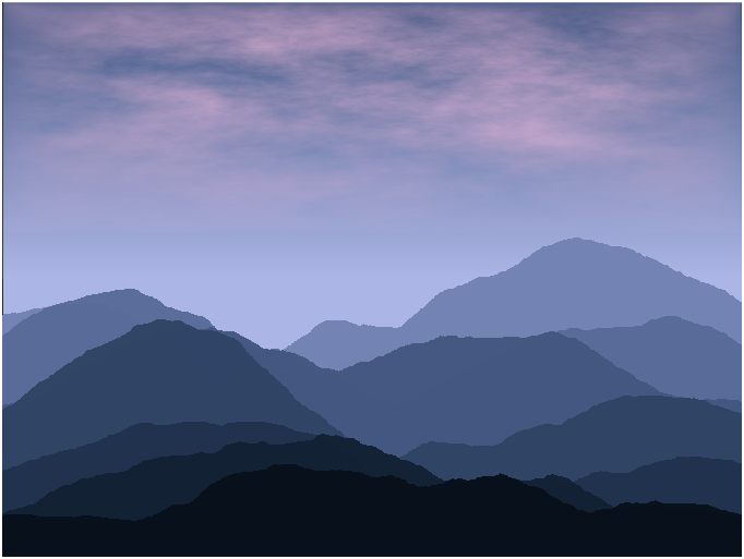 利用Matlab实现绘制中秋山间秋月和皓月当空效果