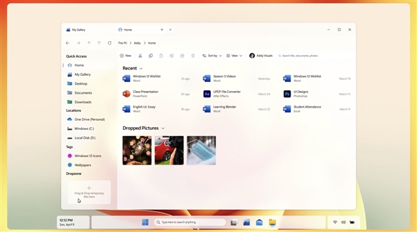Windows 12这般模样?概念设计出炉:任务栏/开始菜单无比舒服